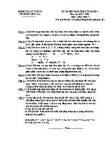 Đề thi học sinh giỏi cấp huyện môn Hóa học Lớp 9 - Năm học 2019-2020 - Trường THCS LNA